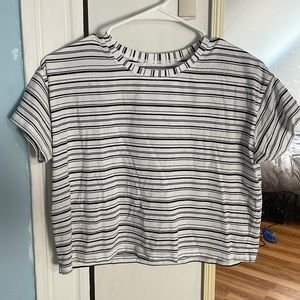 Lululemon cropped stripe tee